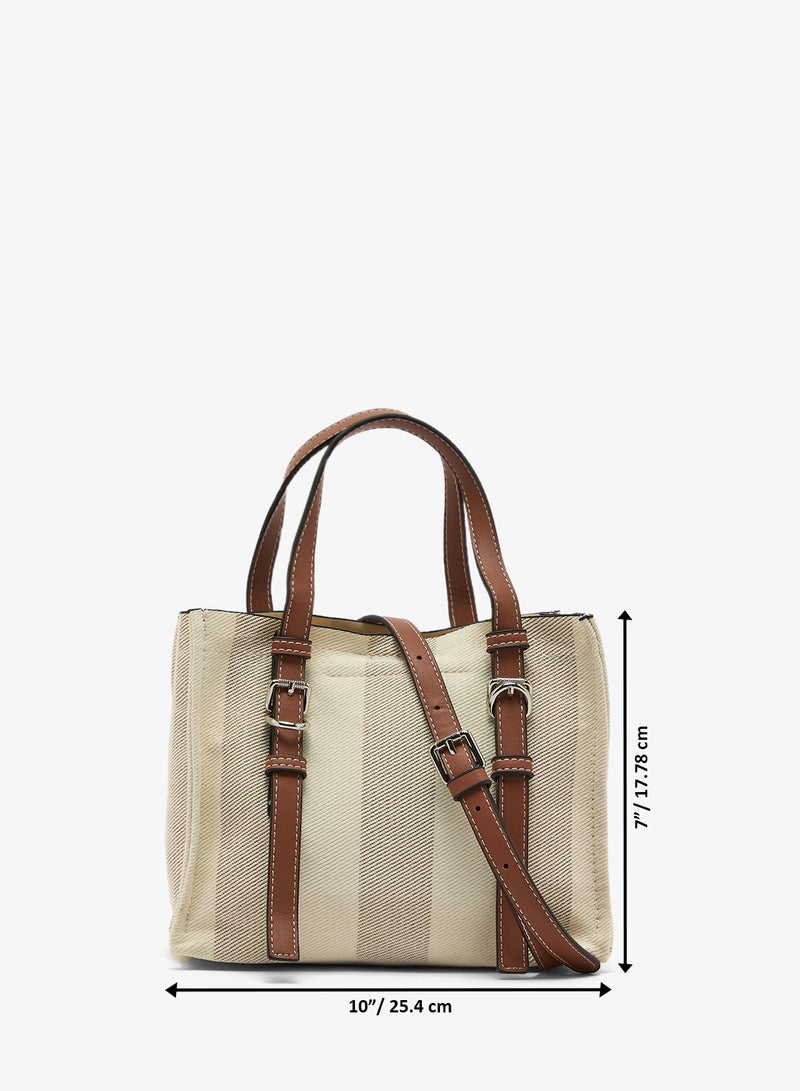 ايلا حقيبة يد علوية منظمة بحزام - Image 5